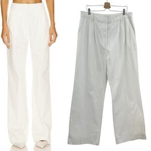 Favorite Daughter The Favorite Pant Denim Wide Leg Geneva White Ivory Size US 18